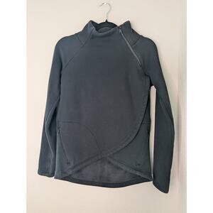 Athleta Cozy Karma Asymmetrical Zip Pullover Thumbholes XXS